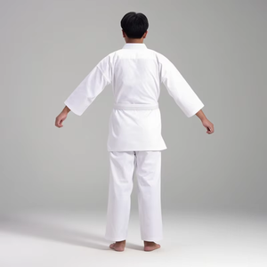 ชุดคาราเต้คุณภาพสูงสำหรับฝึกซ้อมและการแข่งขัน ปักโลโก้ตามสั่ง พร้อมเข็มขัด - Product Image 4