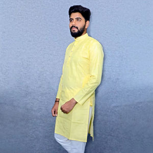 Kurta en coton traditionnel indien de qualité supérieure pour homme, de style vintage, pour les événements festifs - Vêtement élégant Kurta en 2026 - Product Image 1