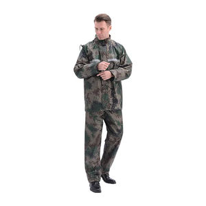 customizalbe Wholesale <b>Camo</b> Jacket Water Resistant Raincoat Set Reflective Waterproof Raincoat - Product Image 3