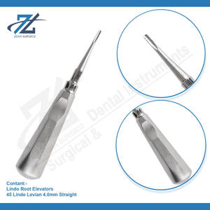 Lindo Levian 4,0mm elevador de raíz recta alemán de alta calidad de acero inoxidable elevador de extracción Dental fabricante Pakistán - Product Image 3