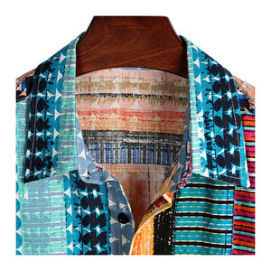 เสื้อวันหยุดผู้ชายแขนสั้นปุ่มลงเสื้อฮาวายลําลองสําหรับผู้ชายเสื้อวันหยุดชายหาดฤดูร้อน - Product Image 6