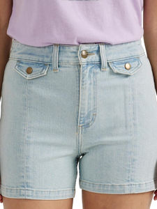 High-Waisted Denim Shorts to Match Your Summer 100%cotton casual fashion design breathable shorts for women - Product Image 4