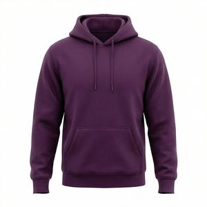 Sudadera con Capucha Oversize Lisa, Estilo Urbano, Personalizable para Hombre, Precio de Fábrica al por Mayor, Ropa Casual de Algodón Grueso con Forro Polar - Product Image 1