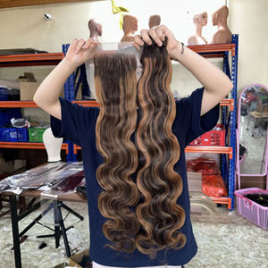 2024 vente en gros tendance de haute qualité noir vague de corps Bundle vietnamien cheveux humains pour les femmes noires vendeurs - Product Image 1