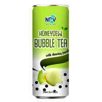 Npv Merk 250Ml Alu Kan Bubble Thee Drinken (Ingeblikt) Bubble Thee Drink Originele Smaak Vietnamese Drankenbedrijf