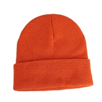 Nuevo Gorro de Punto Acrílico para Clima Frío, con Borde Enrollado, Estilo Informal, de Color Sólido, Multicolor, Unisex, para Adultos, para Viajes
