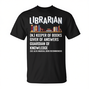 Camiseta Promocional Personalizada con Definición de Bibliotecario - Product Image 2
