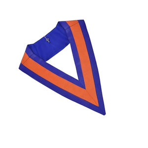 Delantal Masónico Azul Bordado a Mano para Gran Maestro de Logia, con Cadena y Collar Dorados - Product Image 4
