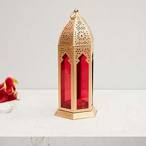 Faroles Colgantes de Metal con Acabado de Color y Diseño de Múltiples Formas para Decoración del Hogar, Portavelas de Metal - Product Image 6