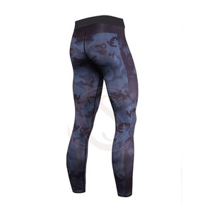 Ensembles de compression de sport pour hommes, longueur intégrale, 2 pièces, respirants, imprimés par transfert thermique, taille élastique, options de logo personnalisé, 100 % coton - Product Image 5