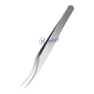 แหนบสำหรับต่อขนตาปลอมเพิ่มวอลลุ่มพร้อมปลายแหลมและปลายแหลมป้องกันไฟฟ้าสถิตย์ทำจากสเตนเลสสตีลสีน้ำเงิน - Product Image 5