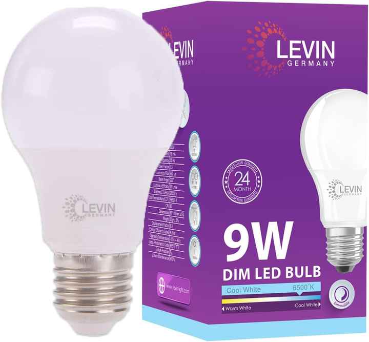 Levin A60 E27 Smart LED Bulb 9W 850LM Daylight 6500K Dimmable with High ...