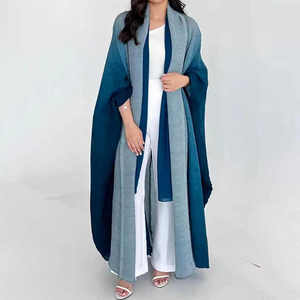 2024 nouvelle mode ouverte Abaya traditionnelle adulte vêtements décontractés pour les musulmans en soie vêtements musulmans traditionnels de Dubaï - Product Image 3