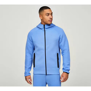 Ensemble de survêtement unisexe à manches longues en molleton 100% coton 220g avec logo personnalisé, nouveau design respirant, vêtements de sport de haute qualité, sweat-shirt - Product Image 4