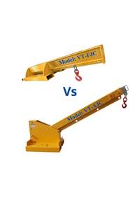 Best VT-AJC-2.5T Forklift jib cranes attach to forklift forks to lift suspended loads like machinery <b>molds</b> engines and steel - Product Image 4