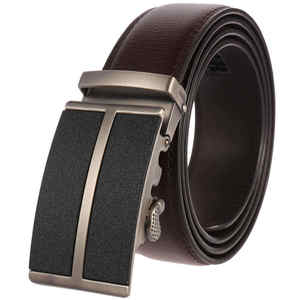 Ceinture décontractée vintage pour homme en cuir de vache véritable avec boucle en cuivre, durable, largeur 38 mm, longueur 110-125 cm - Product Image 2