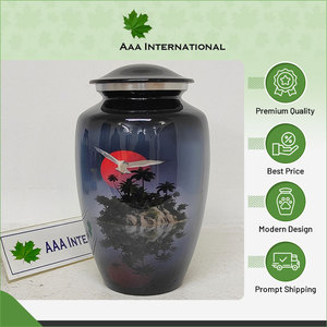 Diseño personalizado, hermosas urnas de cremación de aluminio y metal altamente duraderas Premium de tamaño adulto para proveedor mayorista - Product Image 2