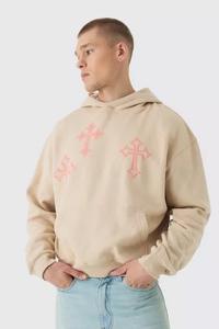 Sweat-shirt à capuche basique surdimensionné en coton lourd pour hommes nouveau style bon meilleur prix offre en gros tendance 2024 - Product Image 2