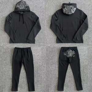 Ensemble Pantalon à imprimé bouffant avec sweats à capuche de jogging Vêtements de sport d'hiver Survêtement d'entraînement - Product Image 6