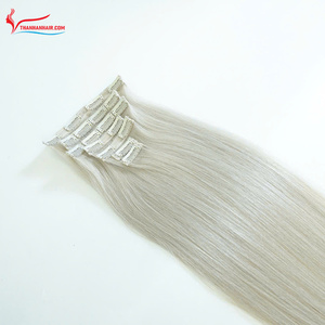 Extensiones de Cabello Humano Vietnamita 100% de Alta Calidad, Disponibles en Color Plateado, Piezas al por Mayor con Clip - Product Image 6