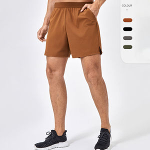 Pantalones cortos deportivos de verano para hombre, pantalones cortos para correr de baloncesto, logotipo personalizado impreso, pantalones cortos de nailon para gimnasio, entrenamiento de sudor con patrón sólido - Product Image 2