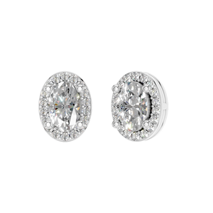 Pendientes de Botón de Plata de Ley 925 con Moissanita Clásica, Corte Brillante Redondo, Halo, Joyería Fina para Mujer, Regalo para Boda o Fiesta - Product Image 2