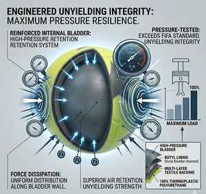 Ballon de football en PU cousu à la machine de haute qualité, ballon d'entraînement professionnel, toucher doux, durable, export en gros - Product Image 2