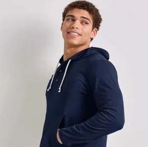 เสื้อฮู้ดดี้เฮนลีย์ผู้ชาย ผ้าฝ้าย 100% เนื้อผ้านุ่มแบบฟลีซ ดีไซน์คลาสสิก พิมพ์ลายพัฟพรีเมียม น้ำหนักเบา สำหรับฤดูหนาว สีพื้น - Product Image 6