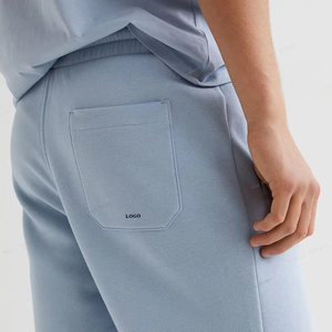 Pantalones cortos deportivos de verano para hombre, shorts deportivos personalizados a la moda, 100% algodón, para correr, talla grande, precio al por mayor, entrenamiento - Product Image 2