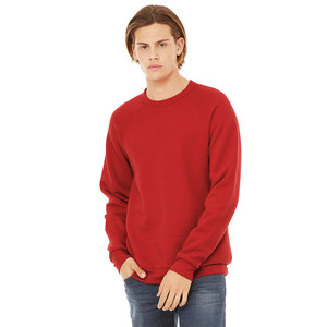 เสื้อสเวตเตอร์คอกลมคอตตอนผสมอากาศหรูหราสำหรับทุกเพศเสื้อสเวตเตอร์ผ้าฟลีซฟองน้ำสีแดงสำหรับฤดูหนาวใช้ได้ทุกเพศ - Product Image 2