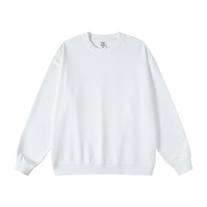 <b>Mens</b> Hoodies Sweatshirt Custom Logo Embroidery Blank Cotton Unisex Oversized Crewneck Hoodies - Product Image 2