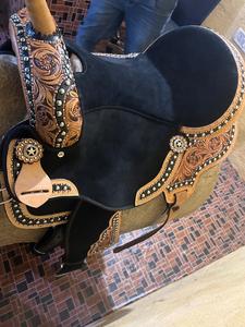 Meilleure vente de selle en cuir américain selles de cheval occidentales et anglaises produits d'équitation en cuir véritable - Product Image 5