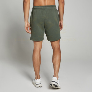 Pantalones Cortos Deportivos de Algodón Personalizados para Hombre, Casuales, de Alta Calidad, 100% Algodón Felpa, Estilo Urbano, Cómodos, con Cintura Elástica - Product Image 3