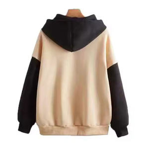 Recién llegado, sudadera informal de lana de algodón de Color sólido para mujer, jersey de invierno, Sudadera con capucha, diseño teñido liso - Product Image 2