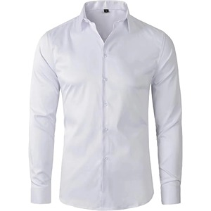 Camisas de Vestir Personalizadas para Hombre, 100% Algodón Poliéster, Manga Larga, Estilo Formal, Casual, de Negocios - Product Image 3