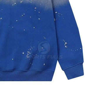 Sudadera con Capucha de Invierno para Hombre, Estilo Urbano Vintage, Bordado Desgastado, Corte Regular, Felpa - Product Image 5