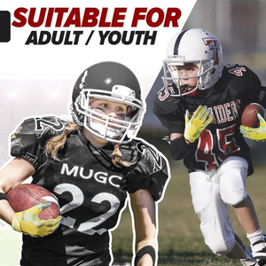 Gants de sport de football américain pour receveur, design optimal, confortables, durables, séchage rapide, gants d'entraînement, logo personnalisé, poignées pour les mains - Product Image 6