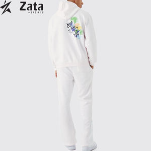 Chándal Unisex Personalizado de Invierno, Estilo Urbano, Grueso, Holgado, de Poliéster/Algodón, de Secado Rápido, Transpirable, con Forro Polar - Product Image 2