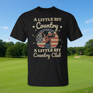 T-shirt da golf Southern Cowgirl per il country club - Design promozionale per il golf country - Product Image 3