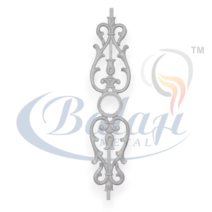 Solid <b>Sand</b> Moulded Grey Cast Iron Modern Frameless Balcony Grill Super Shot <b>Blast</b> Heavy Duty Safety Architectural Bulk 5 Year - Product Image 1