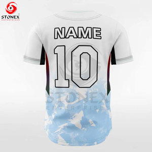 Impression personnalisée Baseball Chemises simples Baseball Jersey Outfit Mens Sublimation Prix pas cher Jersey Baseball - Product Image 6