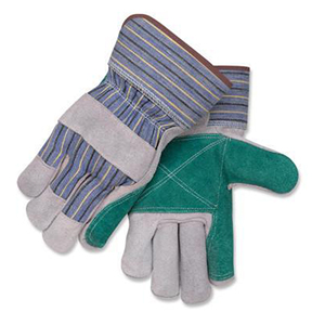 Gants de travail industriels à double paume pour usage quotidien Gants de travail en cuir durables Gants de construction à double paume avec prise ferme - Product Image 6