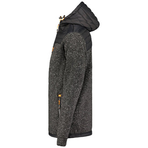 Veste polaire à capuche chaude et douce avec fermeture éclair et poignets élastiques tendance pour hommes, veste isolée respirante de haute qualité - Product Image 4