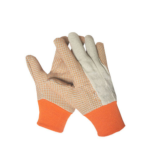 Dilpasand Hosiery DP-1006 Gants en coton polyvalents orange très tendance, tricotés, avec points en PVC sur le poignet, pour toutes les saisons - Product Image 2