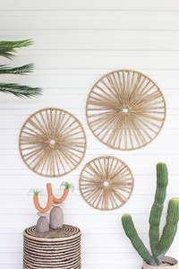 New Design <b>Jute</b> Seagrass Cotton Well Decor Round Plate Eco Friendly Durable Home Furniture - Product Image 2