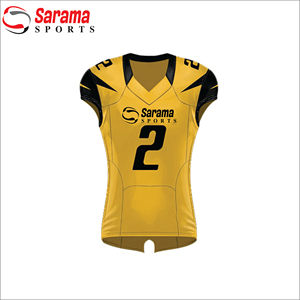 Uniforme de Fútbol Americano Personalizado al por Mayor con Impresión Digital para Adultos, 100% Poliéster, Transpirable, de Secado Rápido, Servicio OEM - Product Image 3