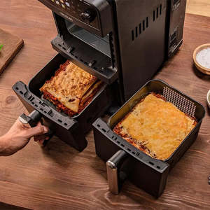 Cecotec Cecofry DuoLevel 10000 Freidora Eléctrica Sin Aceite de 10L y 2400W con Apagado Automático, Negra, de Plástico, Forma Cuadrada - Product Image 3