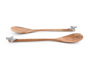 Customizable <b>Butterfly</b> Design Solid <b>Wood</b> Cutlery Spoon Set Handmade Food Dessert Serving Utensils for Wedding Events Parties - Product Image 2