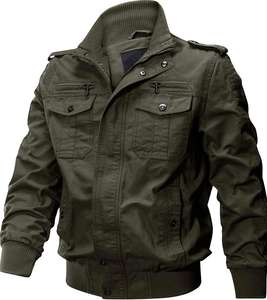 Chaqueta clásica de algodón 100% tejida que ofrece comodidad transpirable y construcción duradera para el uso diario - Product Image 1