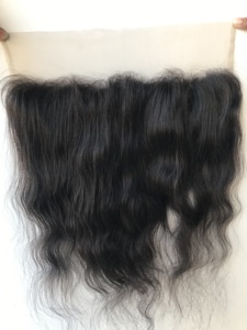Extensiones de cabello humano sin procesar Natural indio de grado superior para mujer, virgen recta de 20 "13x4, encaje transparente de trama única - Product Image 4